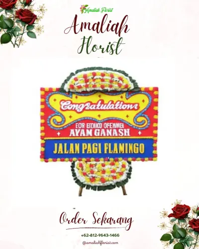 Bunga Papan Congratulation di Ligarmukti